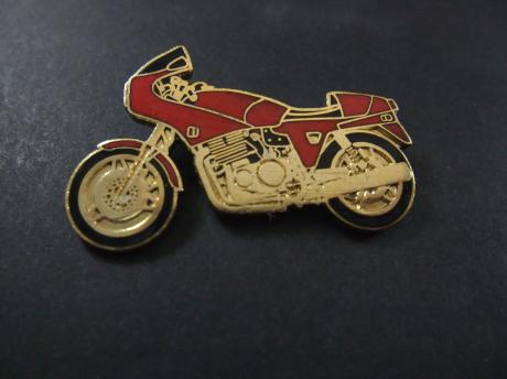 Laverda RGS1000 Italiaanse motorfiets jaren 80, roodd,goudkleurig
